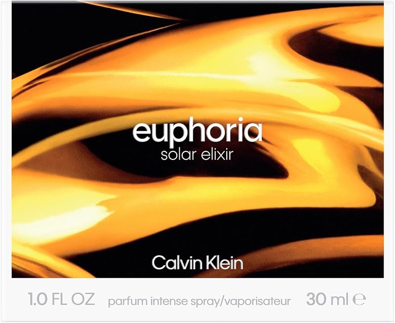 Euphoria Solar Elixir Parfum Intense – Amberduft für Damen – Mit Mango, Goldener Orchidee, Vanille und Zedernholz – Lang anhaltender Duft, 30ml