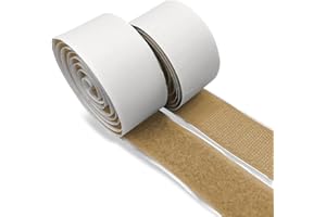 1 Inch Coyote Tan Hook and Loop Adhesive Tape 1 Yard with Heavy Duty Sticky Back Excellent Grip Strong Fastening Roll Nylon S