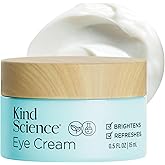 Kind Science by Ellen DeGeneres Eye Cream - Under Eye Cream for Wrinkles Noticably Smooths & Moisturizes - Anti Aging with Hyaluronuic Acid, Vitamin C - Fragrance Free, Paraben Free, 0.5 fl oz