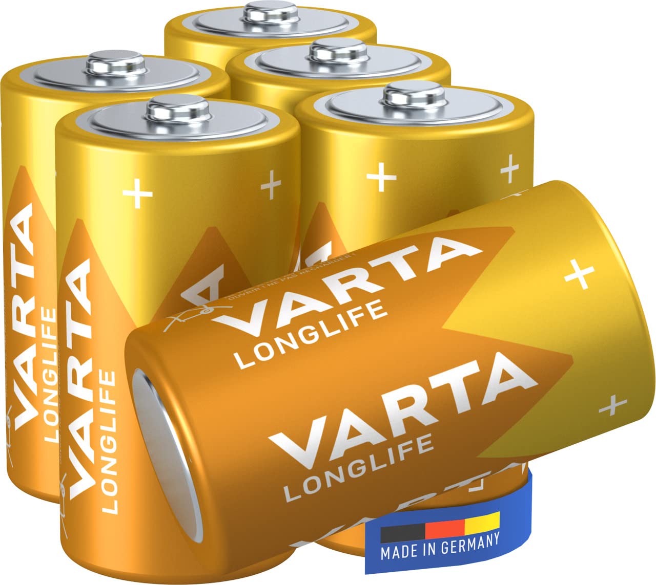 Varta C Alkaline Battery Pack of 6 - Longlife