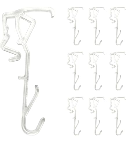 Valance Clip ZZLZX 10PCS 2.5inch Clear Plastic Barbados