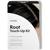 dpHUE Root Touch-Up Kit, Black - Permanent Hair Color for Gray Coverage - Includes Two Applications - Paraben, SLS &amp; SLES Sulfate Free - Leaping Bunny Certified