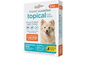 Sergeant's Guardian Flea & Tick Squeeze On for Dogs 7-33 lbs., 3 Count