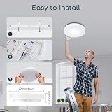 Aigostar Modern Flush LED Ceiling Light 18W 2100lm IP54 6500K Kitchen view 5