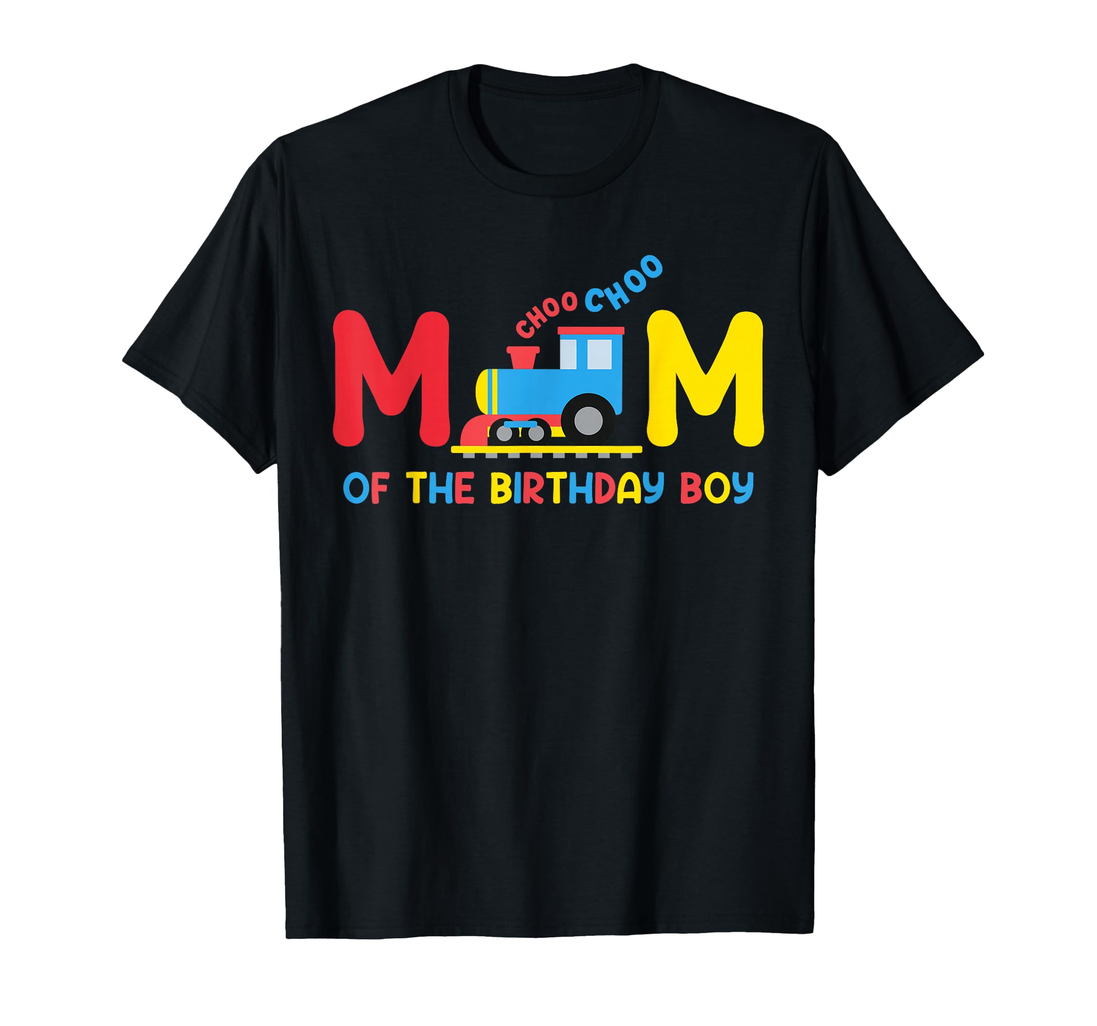 Photo 1 of Mom Of The Birthday Boy Funny Choo Train Family Matching T-Shirt