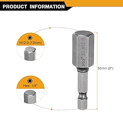 HARFINGTON H12.0 Hex Head Drill Bit Wrench 12mm
