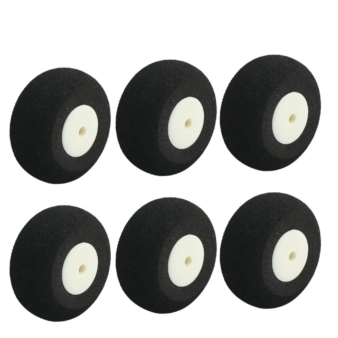 sourcingmap 6pcs RC Model Airplane Super Light Sponge Tire Tail Wheel 25mm 1"