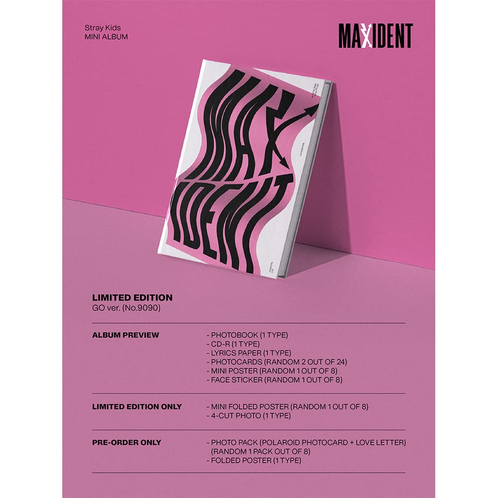 Dreamus Stray Kids - Album MAXIDENT [Édition Standard] + Avantage De Precommande Heart Ver