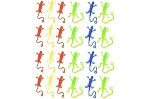 24Pcs Stretchy Sticky Lizards Toys Funny Sticky Lizards Mini TPR Lizard Toys