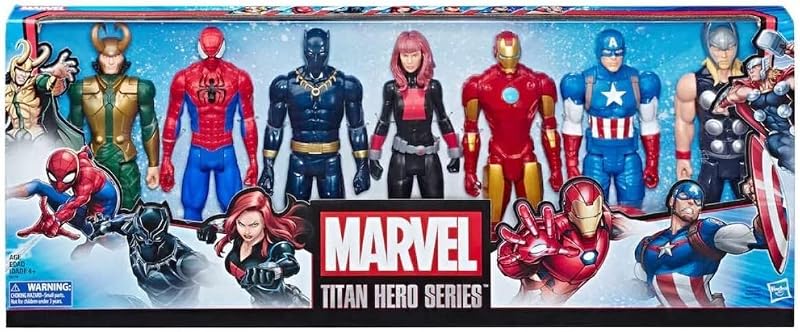 Hasbro Marvel Titan Heroes 12” 7 Figure Set with 5 Accessories