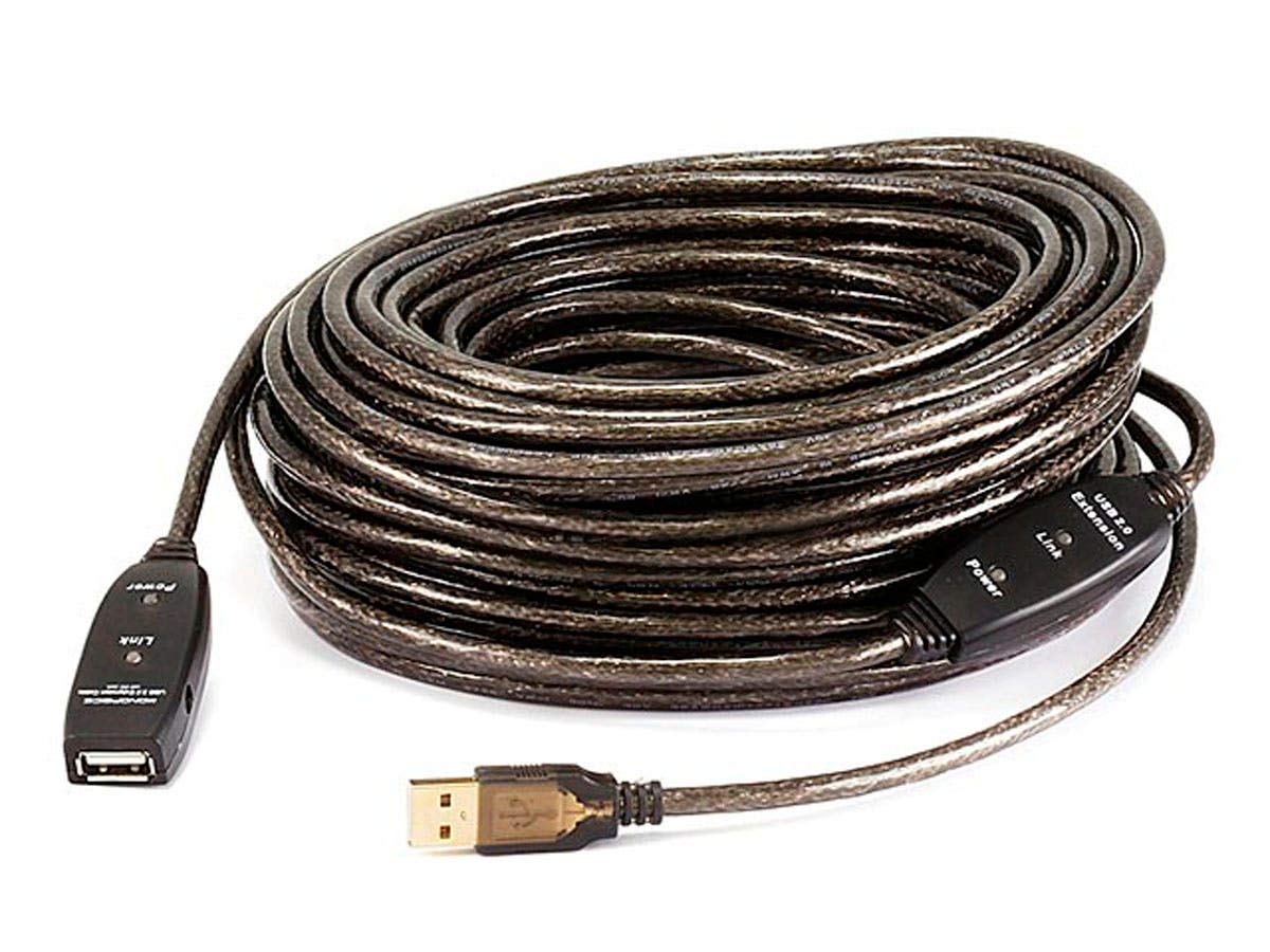 Photo 1 of Monoprice 82ft 25M USB 2.0 A Male to A Female Active Extension / Repeater Cable (Kinect & PS3 Move Compatible Extension)