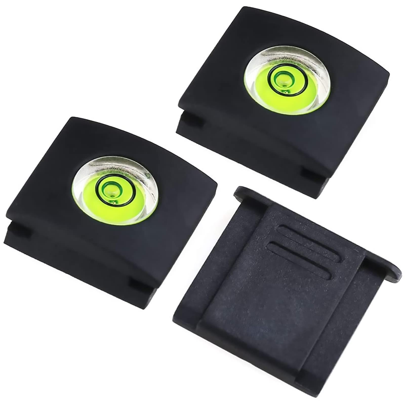 Photo 1 of MOBOREST Camera Hot Shoe Cover Flashlight Bubble Level Protector for Canon Nikon Panasonic Fujifilm Olympus Pentax Sigma DSLR/SLR/Evil (2+1PCS)