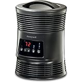 Honeywell HHF370B 360 Degree Surround Fan Forced Heater with Surround Heat Output Charcoal Grey Energy Efficient Portable Hea