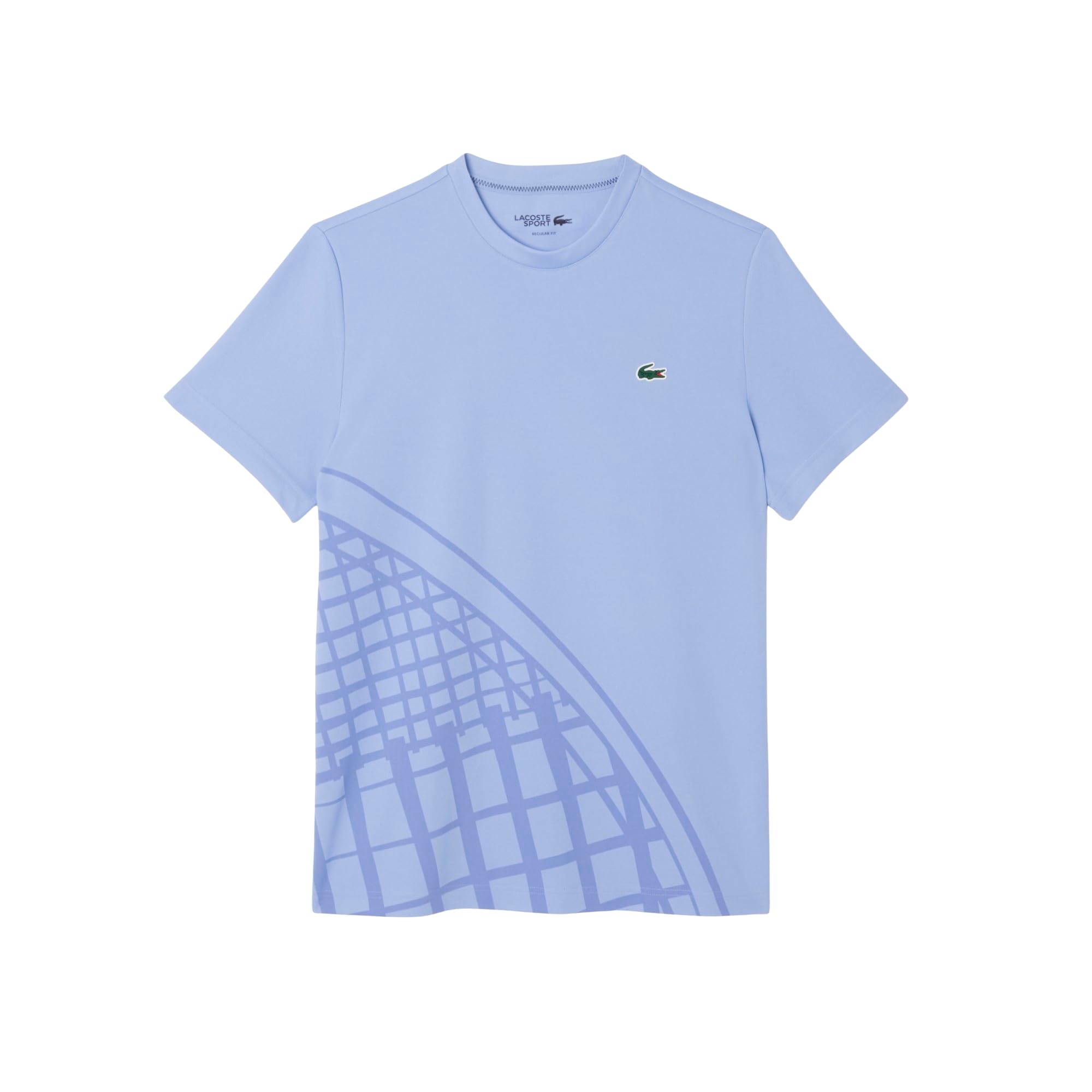 Lacoste Men’s Sport Ultra-Dry Printed Tennis T-Shirt, Delphinium, 4X-Large