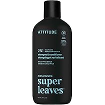 ATTITUDE Gel Douche Homme, 98 % Origine Naturelle, Sans