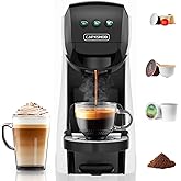 Warriors1 Coffee Maker for Keurig K Cup, Espresso Machine for Nespresso Original, Dolce Gusto Coffee Pods, Ground Coffee, Cof