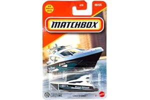 Matchbox Coast 2 Coast Boat [White], 89/125, 1:64 Scale Diecast Vehicle
