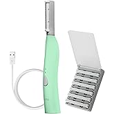 SPA SCIENCES - SIMA Patented Dermaplane Razor for Women Face – Painless 2-in-1 Facial Exfoliation & Peach Fuzz Hair Removal –
