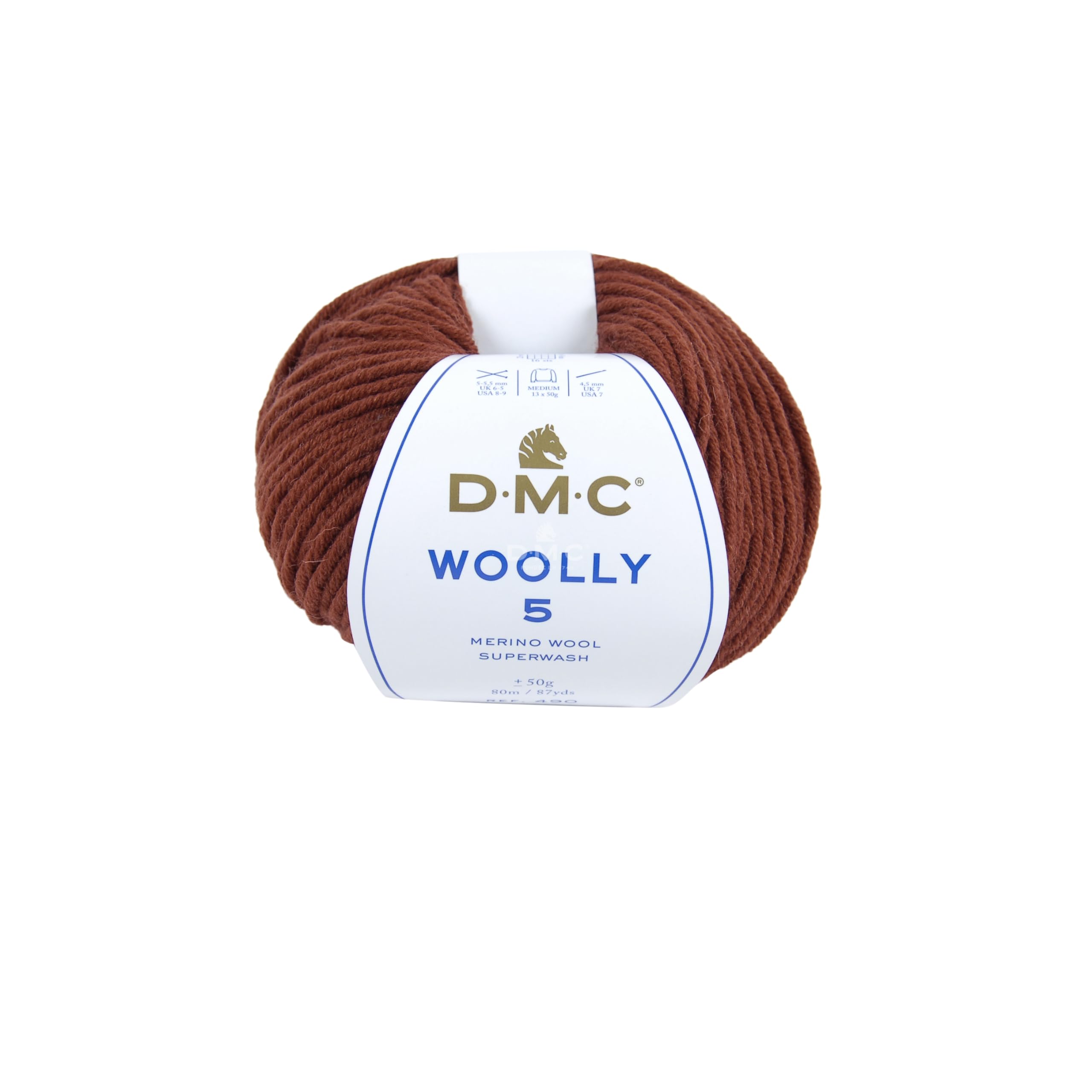DMC Woolly 5" Merino Wool, Dark Orange (511), 50g โ image 1