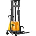 APOLLOLIFT Semi-Electric Pallet Stacker 3300Lbs Cap 118" Lifting Height Lift Stacker with Fixed Legs for Open Bottom Pallet