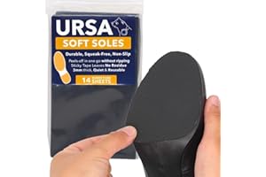URSA Soft Soles - 14 Sheets + 2 Sticky Tape Sheets | Noise Reducing Shoe Pads for Film, Theatre & Everyday Use | Anti-Slip Ad