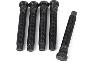 JEGS Press-In Wheel Studs | 7/16” - 20 Thread x 2-7/8 “ Long x .480” Knurl | Made In USA | Fits .472"-.479" Hole Size | 5 Studs Per Package | Fits Most Late Model GM Drum Brakes