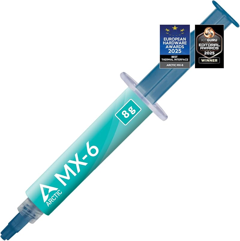 ARCTIC MX-6 8 g Thermal Paste High Conductivity Non Conductive Non Capacitive