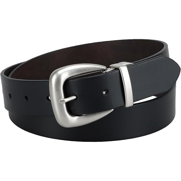 FENDI Black White Reversible Grained Leather Belt 105 7C0460 