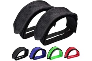 Outgeek 1 Pair Bike Pedal Straps Pedal Toe Clips Straps Tape for Fixed Gear Bike