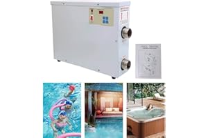NICCOO EODSAD Above Ground Pool Heater 11KW 220V Electric Water Heater Thermostat Swimming Pool SPA Heater Hot Tub for Above Ground Inground Pool Hot Tub Heater Pump with Digital Display Touch Screen Control