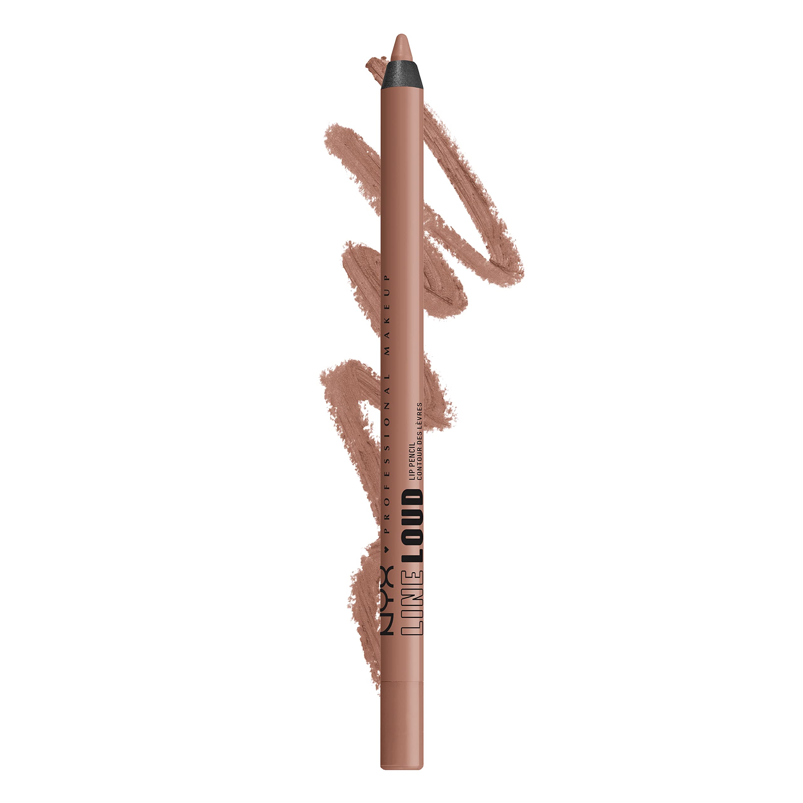 Photo 1 of NYX PROFESSIONAL MAKEUP Line Loud Lip Liner, Longwear and Pigmented Lip Pencil with Jojoba Oil & Vitamin E - Global Citizen (Medium Neutral Nude)