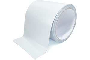 KAIHENG Waterproof Repair Tape for Awning, 4IN x 20FT Outdoor Canvas Tarp Repair Tape, Tent, Boat Covers, Canopy, Sail Tape, Tear Repair Patch Kit, Heavy Duty UVproof, White