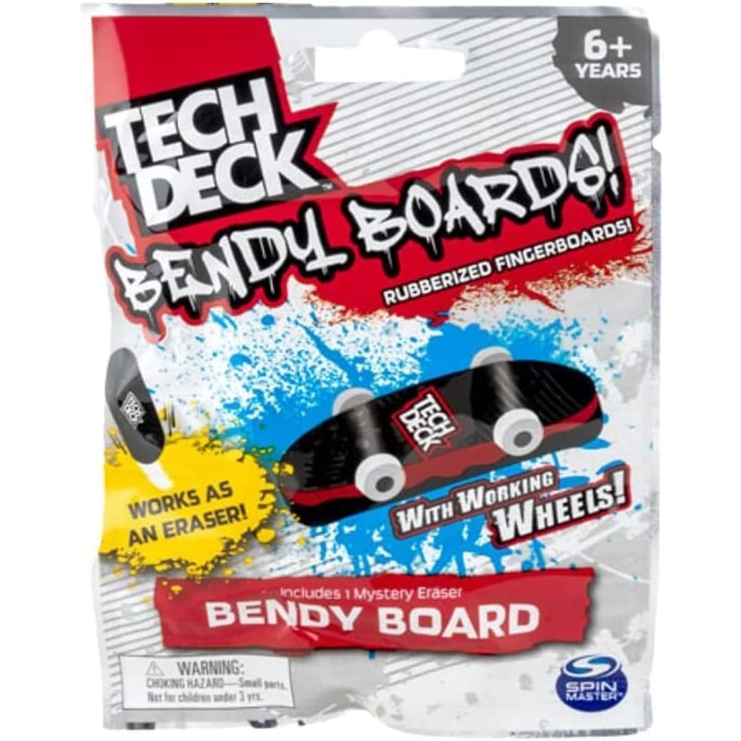 Tech Deck Bendy Boards Rubber Eraser Finger Board Blind Bag