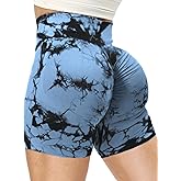 Jomkig Butt Scrunch Seamless Shorts for Women High Waist Seamless Workout Yoga Gym Running Biker Shorts