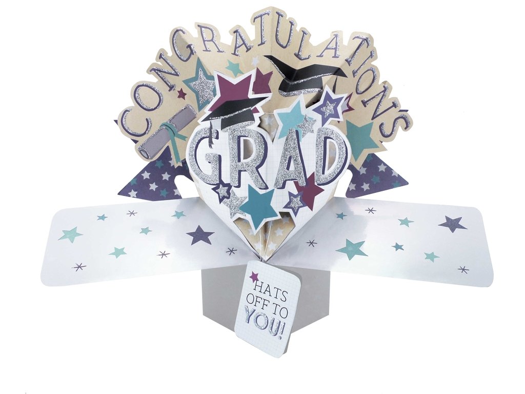 Graduation Pop-Up Greeting Card Original Second Nature 3D Pop Up Cards