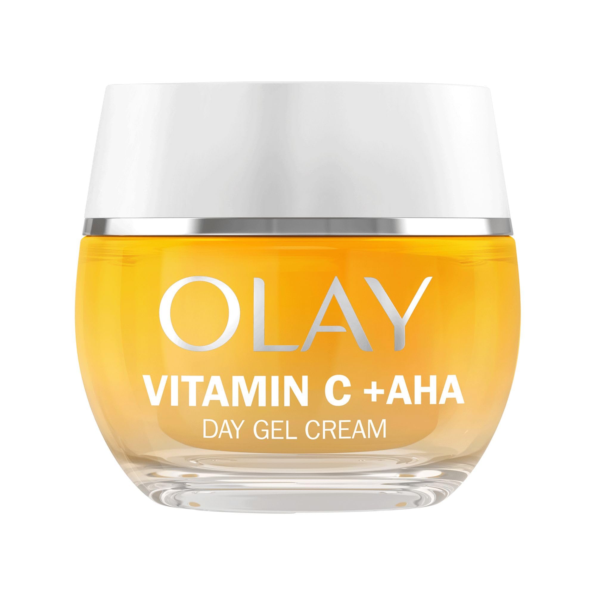 Olay Vitamin C Face Moisturiser Day Gel Cream, Skincare with AHA, Niacinamide 99% Purity and Vitamin E. Brightening Skin Care: Anti Dark Spot Action, Evens, Hydrates. Non-Greasy, Non-Sticky. 50ml
