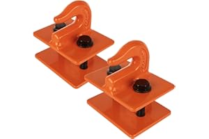 2 Pack Tractor Bucket Hooks 3/8" Max 15,000 lbs, Bolt On Chain Grab Hooks Heavy Duty Tow Hook for Tractor Bucket, RV, UTV,Tru