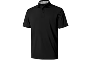 NIASHOT Polo Shirts for Men Summer Short Sleeve Golf Polos Quick-Dry Moisture Wicking T-Shirts Fashion Clothes Mens Gifts