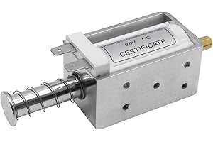 TOMSHIELE DC24V 35mm Stroke Push Pull Solenoid, Open Frame Push Pull Solenoid Electromagnet, Push Pull Solenoid Electromagnet, Lifting Electromagnet(Terminal Connecting)