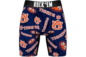 Rock 'Em Auburn Tigers Men’s Boxer Briefs – Ultra-Comfy Team Spirit Underwear