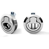 Searoam Boat Slam Latch 2" Lift Handle Deck Hatch Marine Grade Stainless Steel Zinc Alloy Flush Latches Boat Hardware Pack of 2