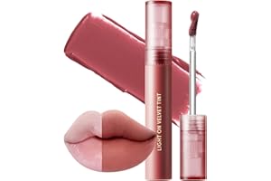 Nature Republic Light on Velvet Tint (05 MOOD FIG) | High Pigment, Weightless Lip Tint with Velvety Matte Finish, Smooth Texture, Non-Sticky Formula, Stocking Stuffers