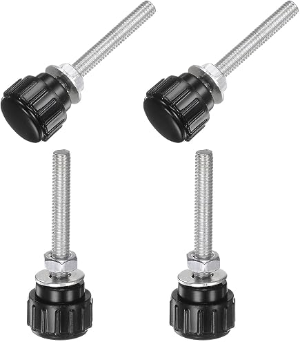 10-Pack M5 X 15mm Knurled Thumb Screws With Plastic Knobs – Black Clamping Handles - View #13