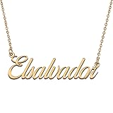 HUAN XUN Customized Custom Simple Any Name Necklace