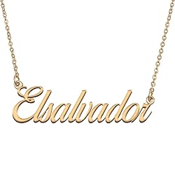 HUAN XUN Customized Custom Simple Any Name Necklace