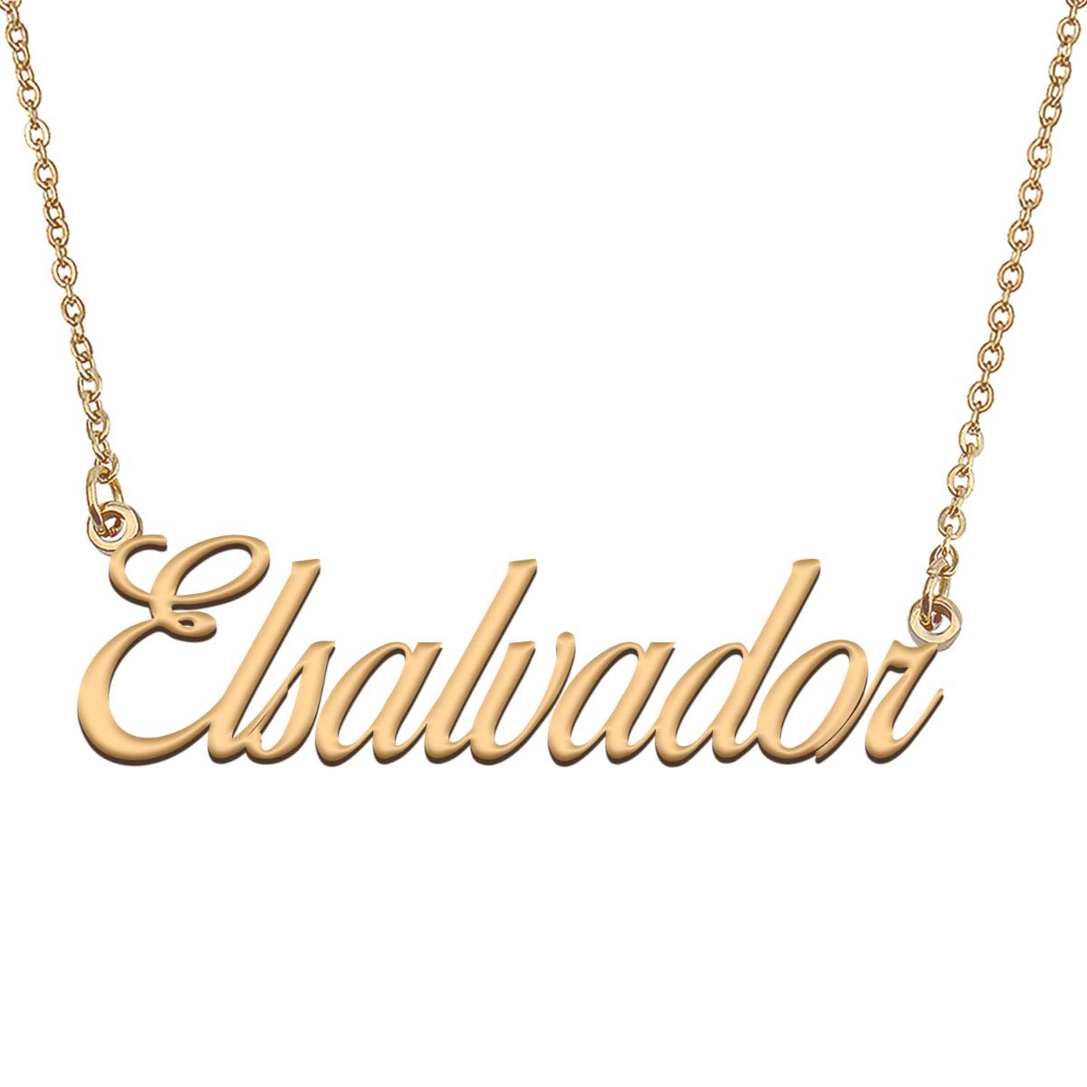 HUAN XUN Customized Custom Simple Any Name Necklace