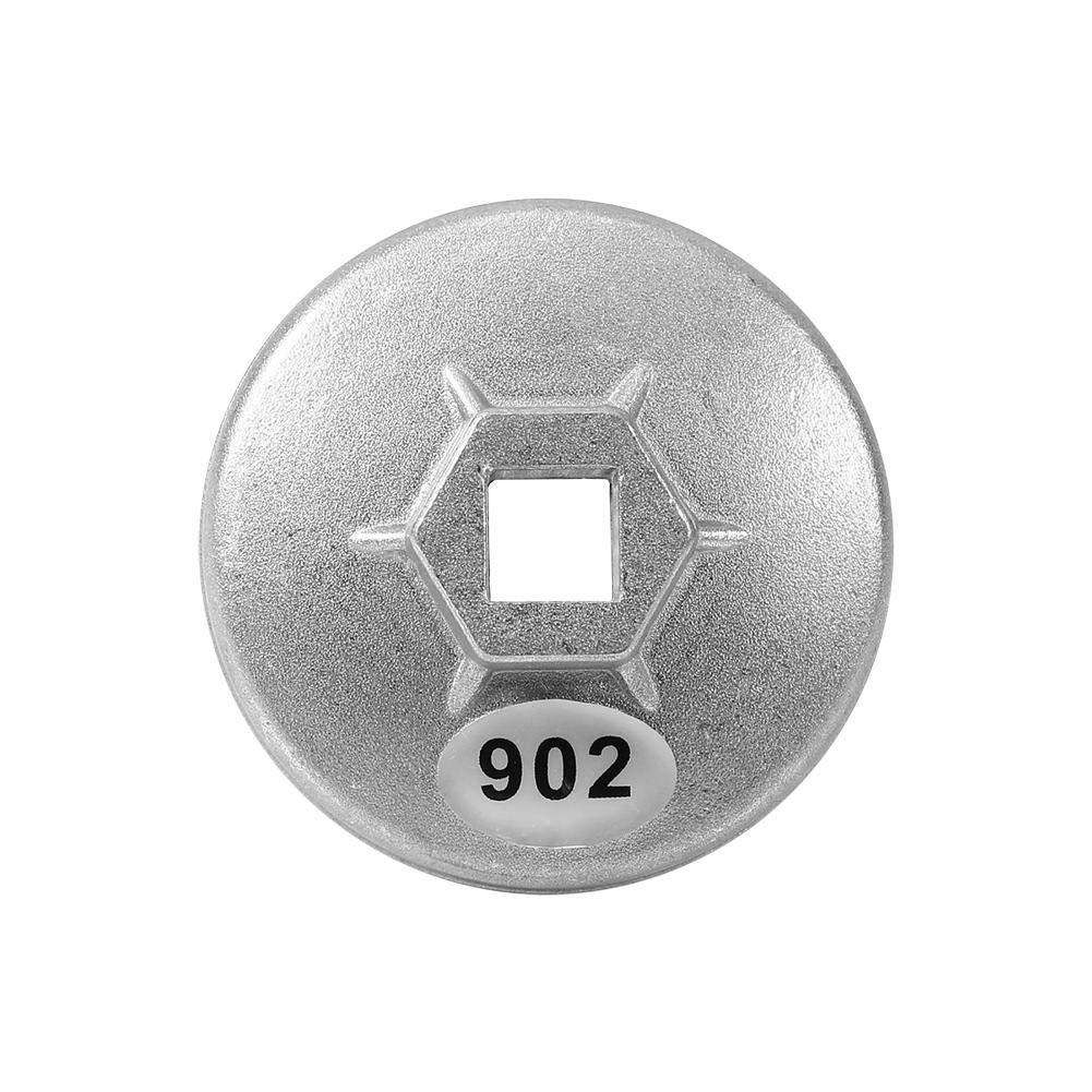 Keenso Oil Filter Cap Wrench Tool 902 Cap Oil Filter Wrench Car Socket Remover Tool, Aluminum 67mm 14 Flutes Hand Operated Tools