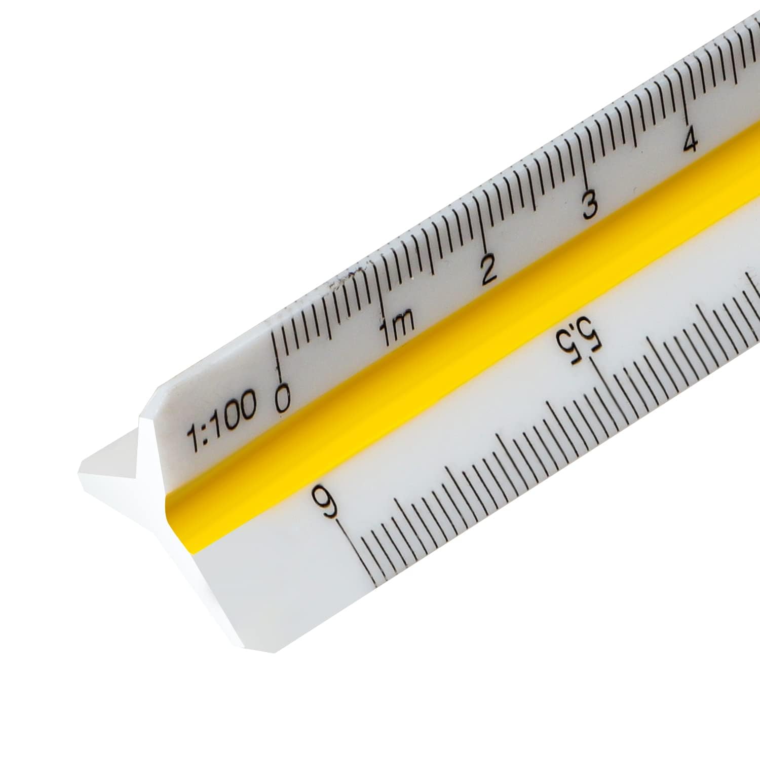 Scale Ruler 30cm Architect Plastic Scale Rule Grooves Design Cutting Triangular Professional Scale Rulers for Architects and Engineers, Measuring Tools :1:20, 1:25, 1:50, 1:75