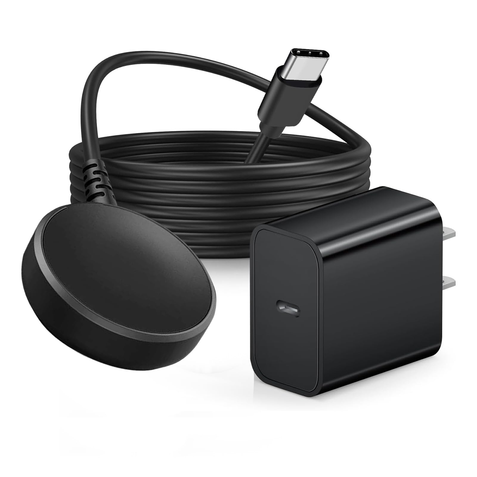 Photo 1 of 20W USB C Watch Fast Charger Adapter Compatible for Samsung Galaxy Watch 6/7/Ultra, 6 Classic, 5/5 Pro/4/4 Classic/3/Active 2/Active 1 Magnetic Wall Fast Charger & Cable, Wireless Charging Cable 3.3FT