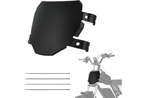 IUVWISN Electric Bike Number Plate E Bike Front Plate Compatible Fit for Ridstar Q20 Tuttio Soleil 01 Super 73 S1 S2 Y1 RX Macfox EBike Electric Commuter Mountain Bike Black